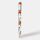Elegant Orange and Black Floral Pattern – Modern  Case-Mate iPhoneケース (裏面 / 右)