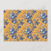 Elegant Orange Floral エンクロージャーカード (裏面)