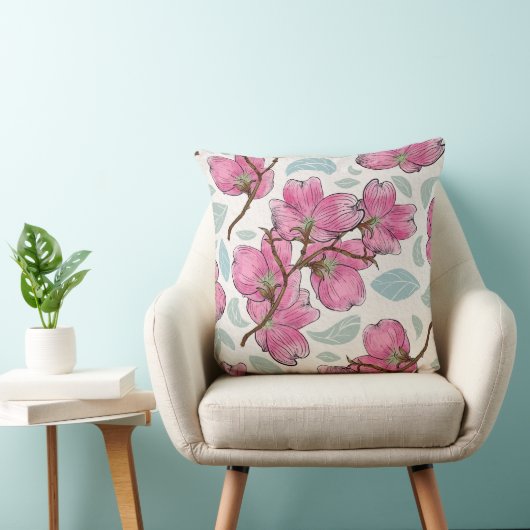 Elegant Orchid Blossom Square Pillow – Luxe Bloom クッション (椅子)