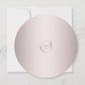Elegant Orchid Botanical Wedding Invitation (裏面)