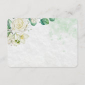 Elegant Organic Modern Wedding Enclosure Card エンクロージャーカード (裏面)