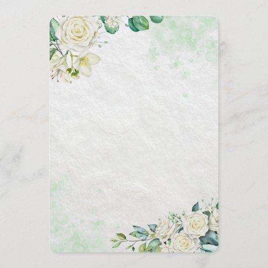 Elegant Organic Modern Wedding Invitation 招待状 (裏面)