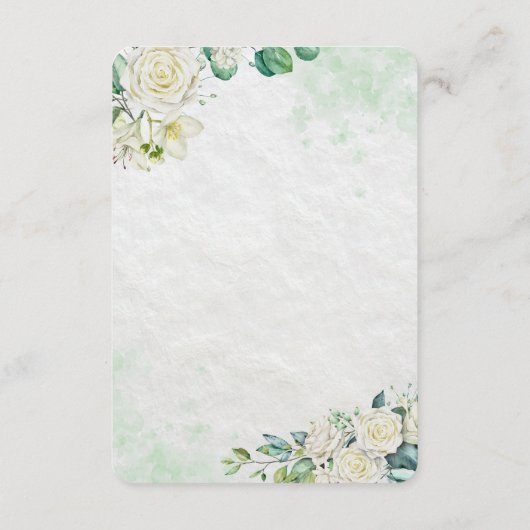 Elegant Organic Modern Wedding RSVP Card  (裏面)