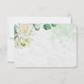 Elegant Organic Modern Wedding RSVP Card  (裏面)