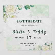 Elegant Organic Modern Wedding Save The Date