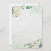 Elegant Organic Modern Wedding Save The Date セーブザデート (裏面)