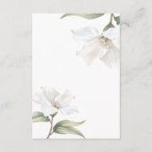 Elegant Oriental Magnolia Wedding エンクロージャーカード (裏面)