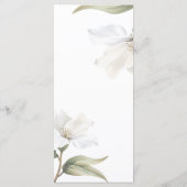Elegant Oriental Magnolia White Flower Wedding メニュー (裏面)