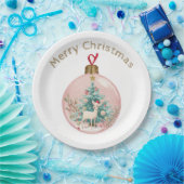 Elegant Ornament Design & Custom Name Paper Plates ペーパープレート (パーティー)
