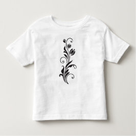 Elegant Ornamental Floral Flower Art トドラーTシャツ