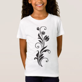 Elegant Ornamental Floral Flower Art Tシャツ