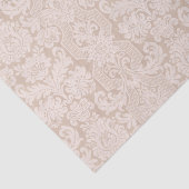 Elegant Ornate Cream Victorian Damask 薄葉紙 (詳細)