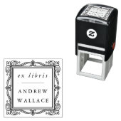 Elegant Ornate Ex Libris Self-Inking Book Stamp セルフインキングスタンプ (インサイチュ)