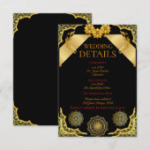 Elegant Ornate Information Card エンクロージャーカード (正面/裏面)