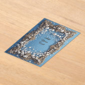 Elegant Ornate Pearl-Framed Frame アクリル招待状 (レイダウン)