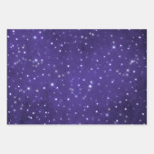 Elegant osmic Purple, Green & Blue Zodiac Design ラッピングペーパーシート (正面)