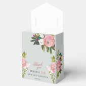 Elegant Painted Pink Floral 90th birthday favors  フェイバーボックス (オープン)