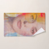Elegant Painterly Face Illustration ハンドタオル (ハンドタオル)