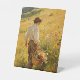 Elegant Palace Ball - Vintage Oil Painting Desk Si 台座サイン