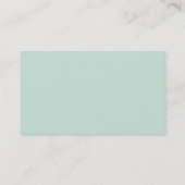 Elegant Pale Blue Business Card 名刺 (裏面)