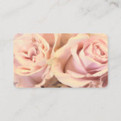 elegant pale pink rose petals custom  名刺 (裏面)