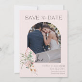 Elegant Palm Arch Destination Photo Save the Date セーブザデート (正面)