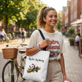 Elegant Panda Bamboo Lover Aesthetic Gift トートバッグ