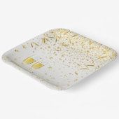 Elegant Party Glow – Modern Neon Celebration Desig ペーパープレート (傾斜あり)