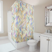 Elegant Pastel Abstract シャワーカーテン (インサイチュ)