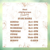 Elegant Pastel Bakery Branding ウィンドウサイン (シート3)