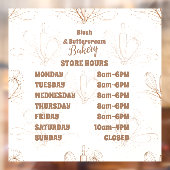Elegant Pastel Bakery Branding ウィンドウサイン (シート2)
