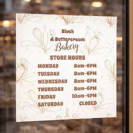 Elegant Pastel Bakery Branding ウィンドウサイン