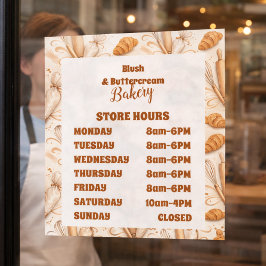 Elegant Pastel Bakery Branding ウィンドウサイン