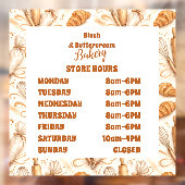 Elegant Pastel Bakery Branding ウィンドウサイン (シート2)