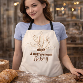 Elegant Pastel Bakery Branding エプロン