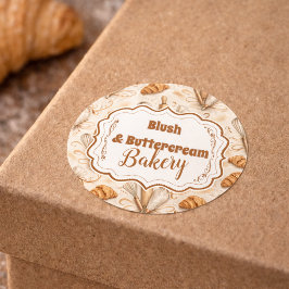 Elegant Pastel Bakery Branding ラウンドシール