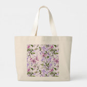 Elegant Pastel Blossom  ラージトートバッグ (裏面)