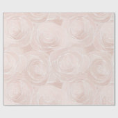 Elegant Pastel Blush Rose Wave Abstract Pattern ラッピングペーパー (フラット)