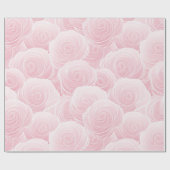 Elegant Pastel Blush Rose Wave Abstract Pattern ラッピングペーパー (フラット)