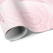 Elegant Pastel Blush Rose Wave Abstract Pattern ラッピングペーパー (ロールコーナー)