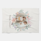 Elegant Pastel Easter Photo Kitchen Towel キッチンタオル (横)