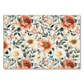 Elegant Pastel Floral Border テーブルナンバー (裏面)