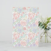 Elegant Pastel Floral Two-Sided Scrapbook Paper (スタンド正面)