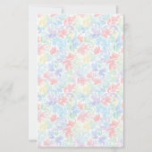 Elegant Pastel Floral Two-Sided Scrapbook Paper (裏面)