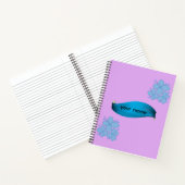 Elegant Pastel Floral Watercolor Personalized Name ノートブック (内部)