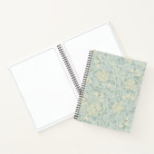 Elegant Pastel Green Jasmine Floral Pattern ノートブック (内部)