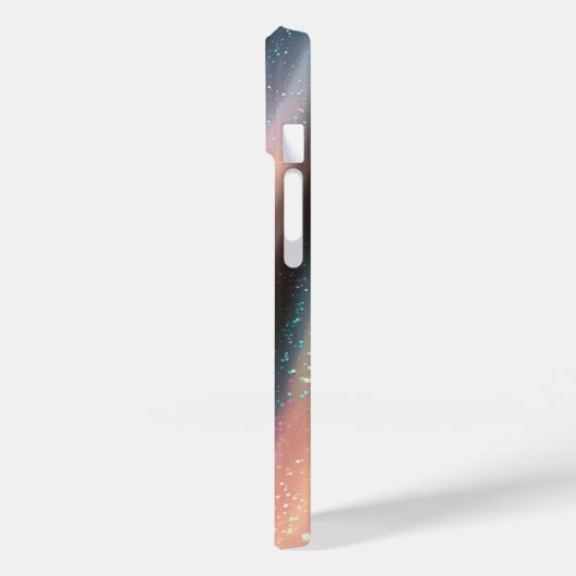 Elegant Pastel Iridescent Glitter Silk Waves Shimm Case-Mate iPhoneケース (裏面 / 左)
