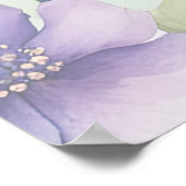 Elegant Pastel Lavender and Sea Green Wedding ポスター (角)
