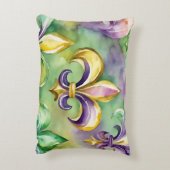 Elegant Pastel Mardi Gras  アクセントクッション (裏面(縦))