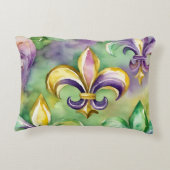 Elegant Pastel Mardi Gras  アクセントクッション (裏面)